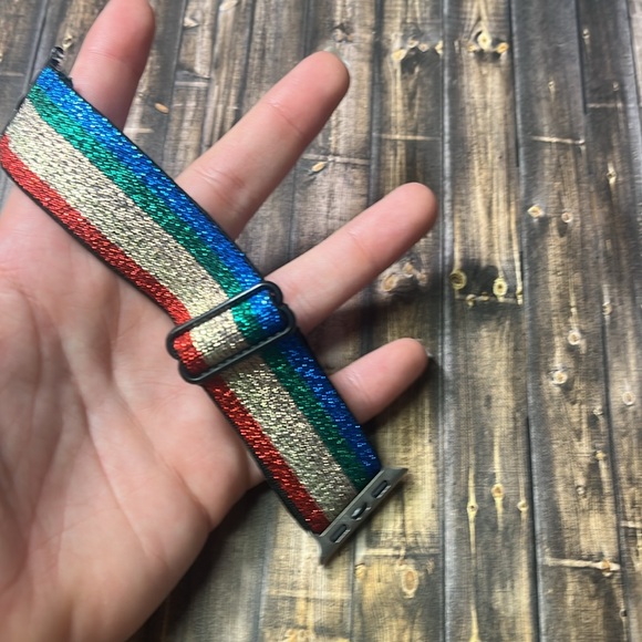 5for$10 Sparkly Glitter Rainbow Soft Strech 38/40/41 Apple Watchband Accessories - Picture 4 of 4